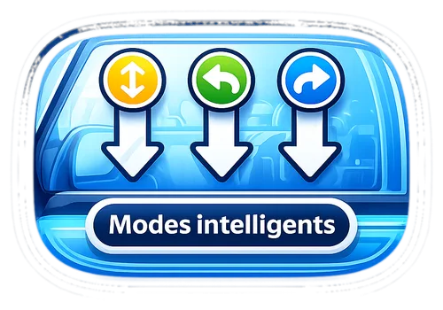 3 modes intelligents de nettoyage automatique
